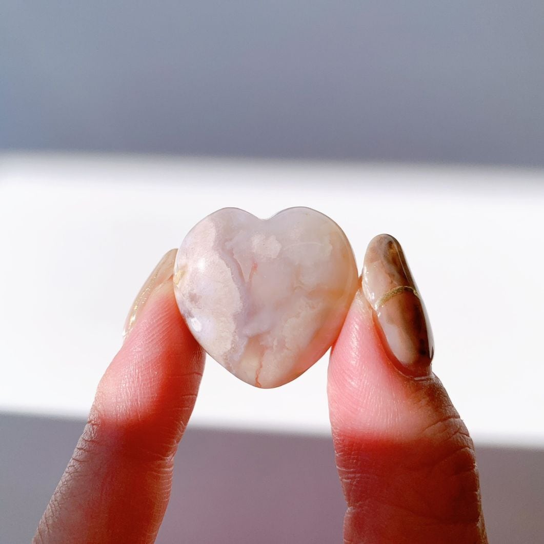 さくらアゲート ハート型 小