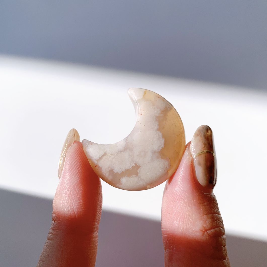 さくらアゲート 月型 小