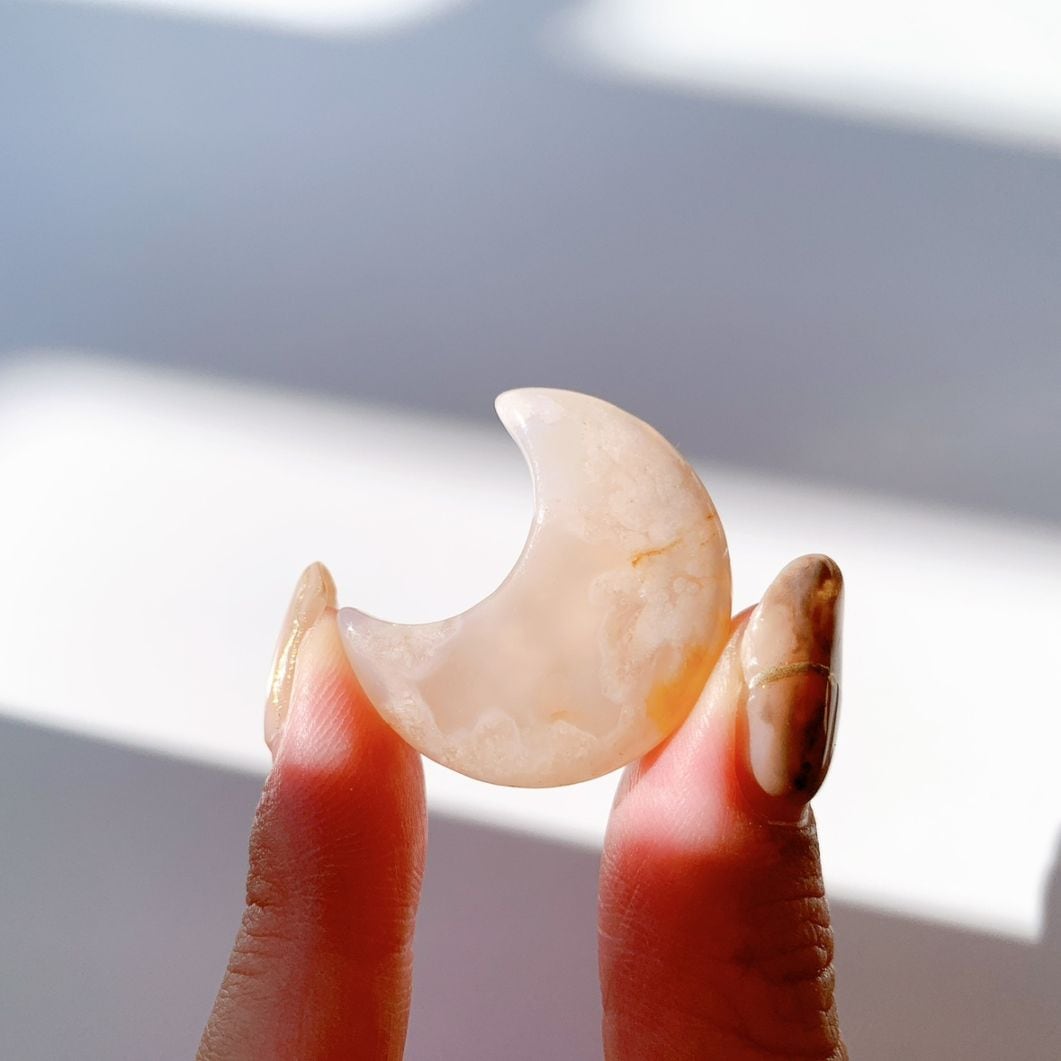 さくらアゲート 月型 小