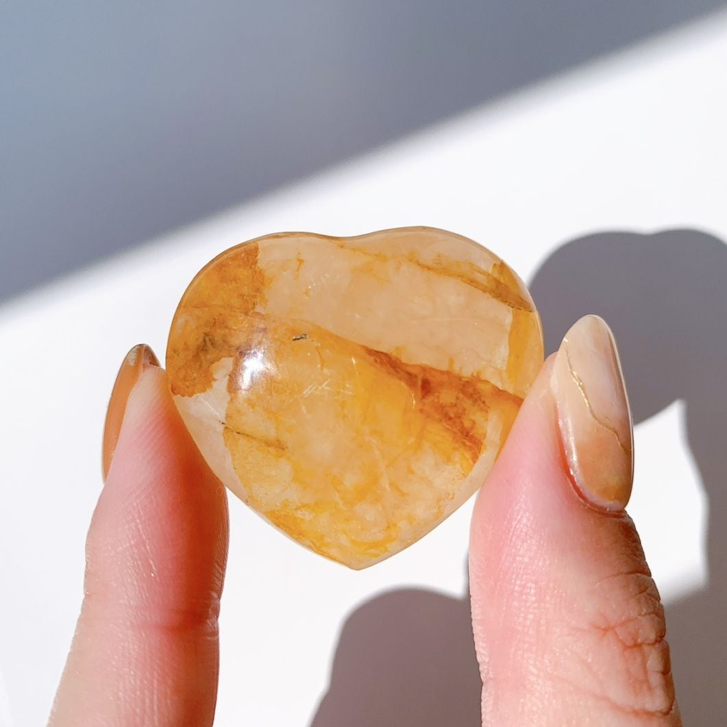 リモナイト水晶 ハート型 小