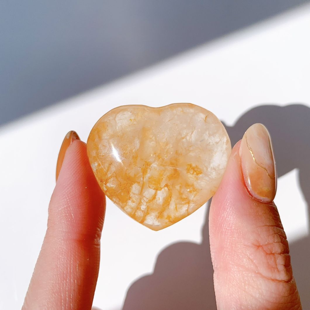 リモナイト水晶 ハート型 小