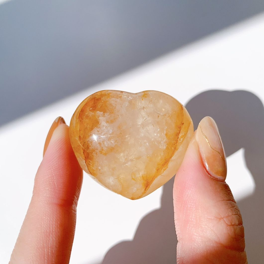 リモナイト水晶 ハート型
