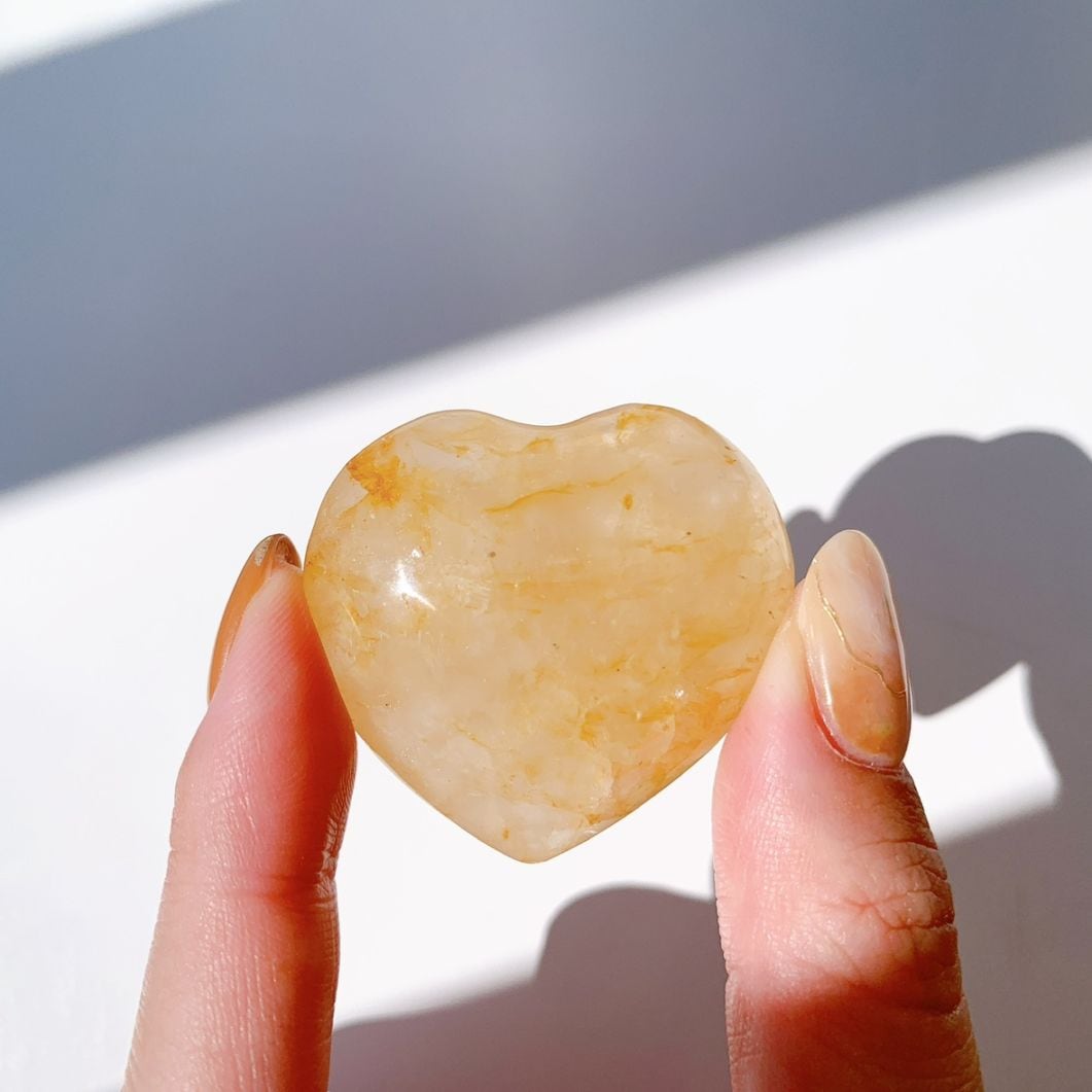 リモナイト水晶 ハート型