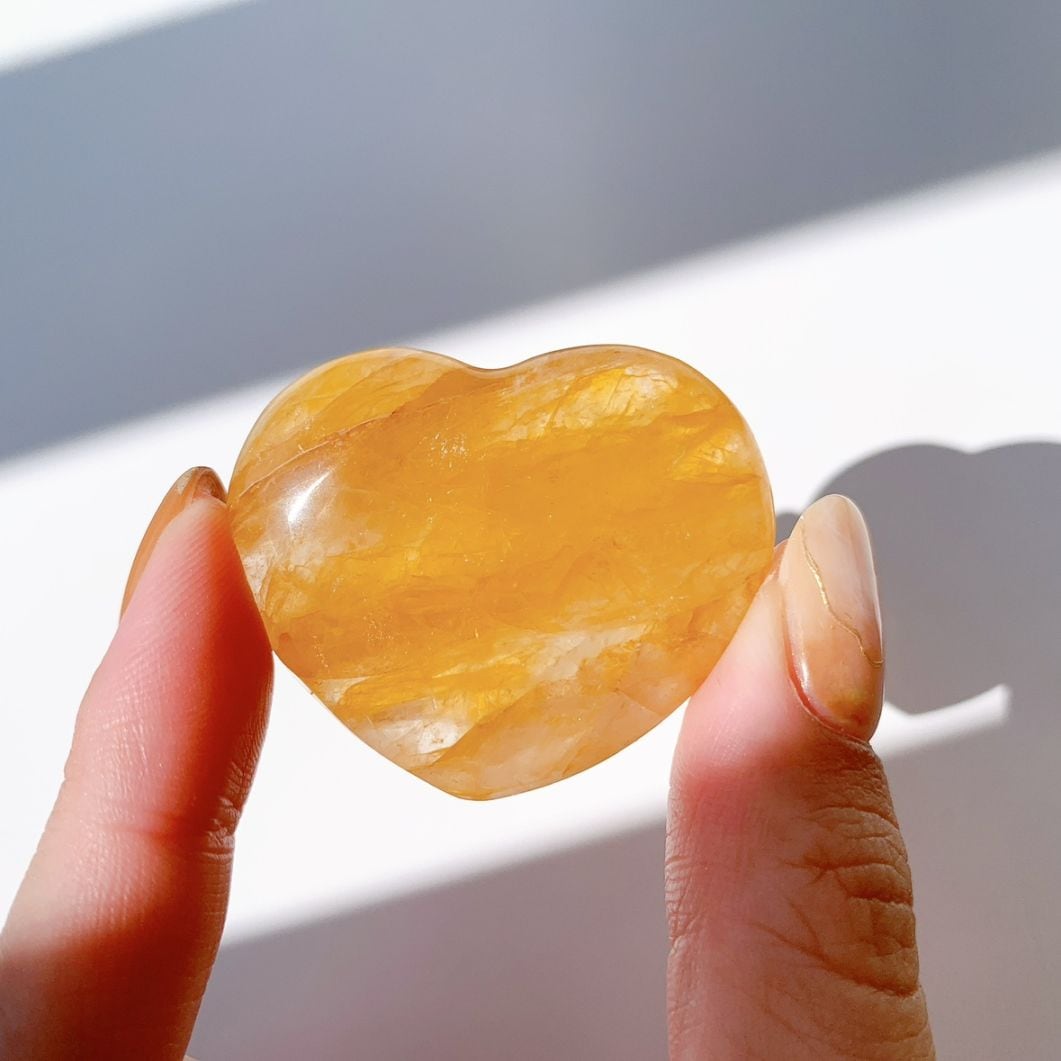 リモナイト水晶 ハート型