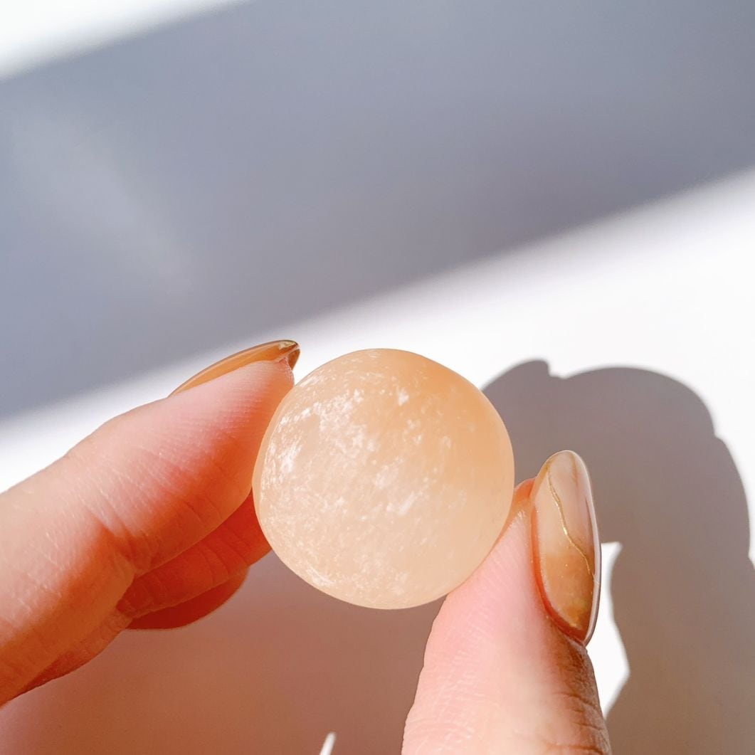 オレンジセレナイト タンブル