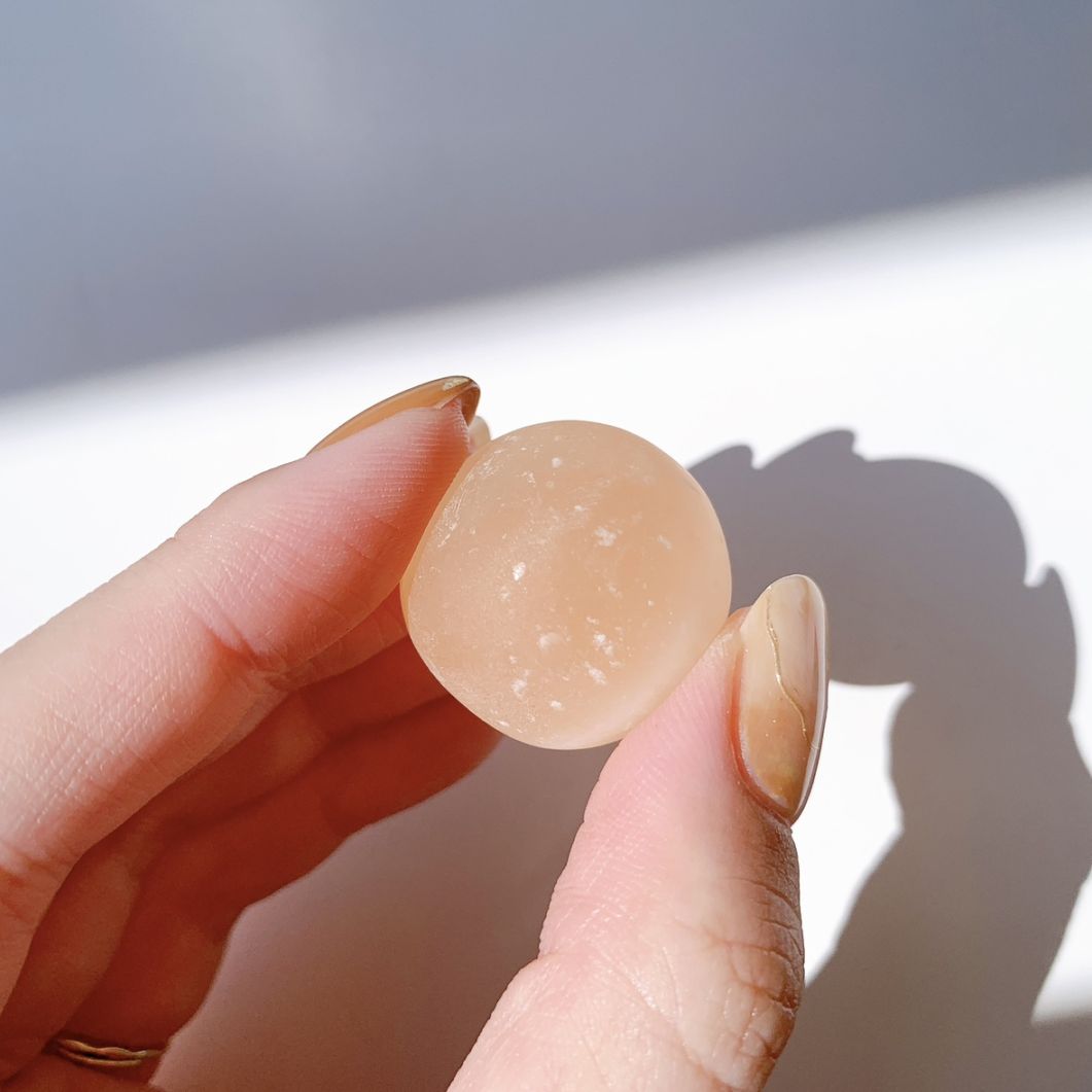 オレンジセレナイト タンブル