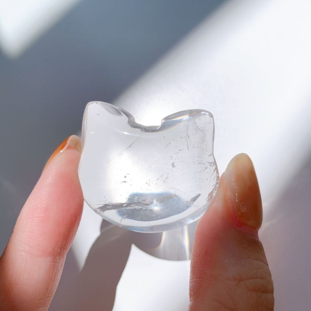 水晶 猫型 小