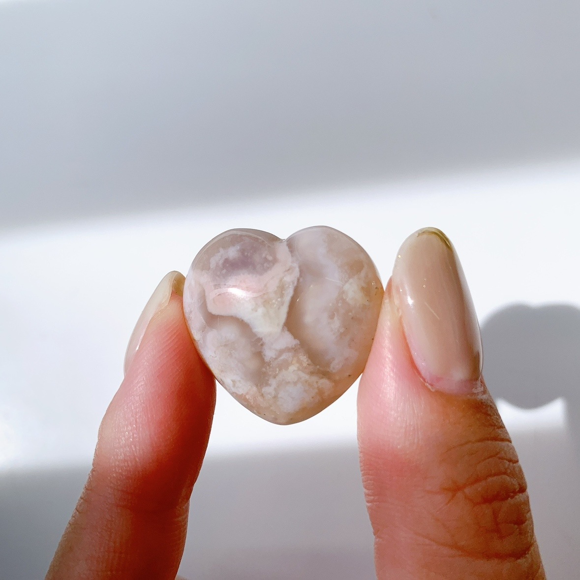 さくらアゲート ハート型 小