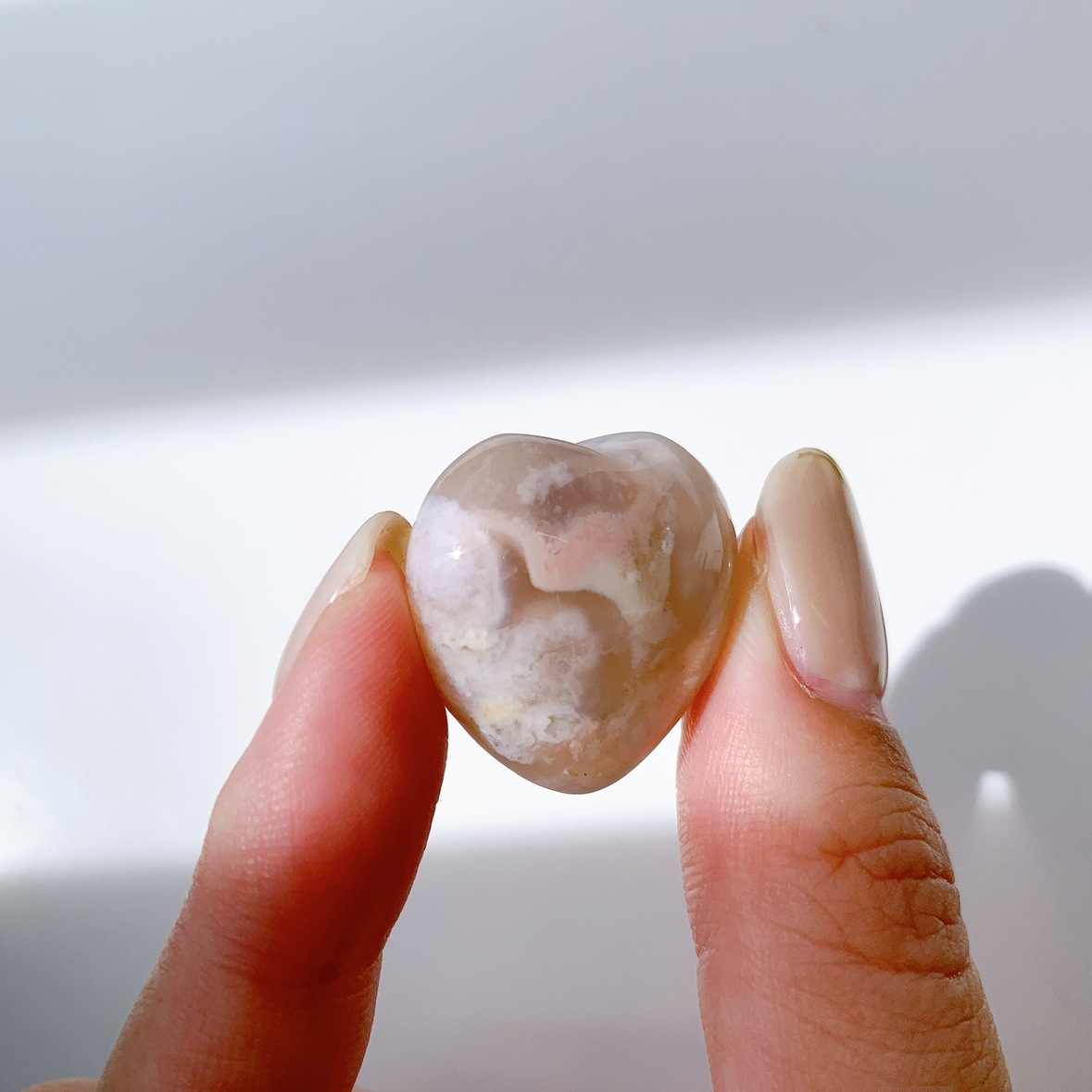 さくらアゲート ハート型 小