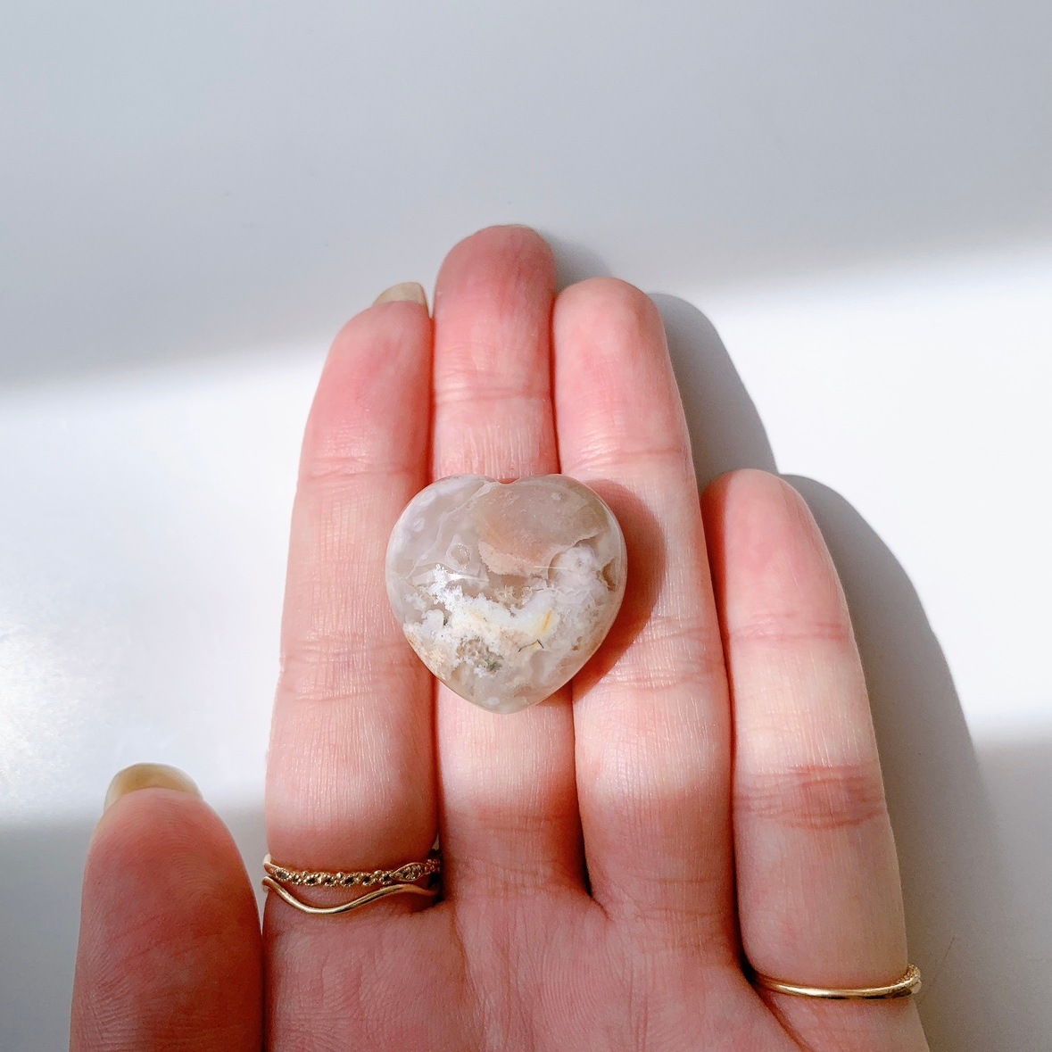 さくらアゲート ハート型 小