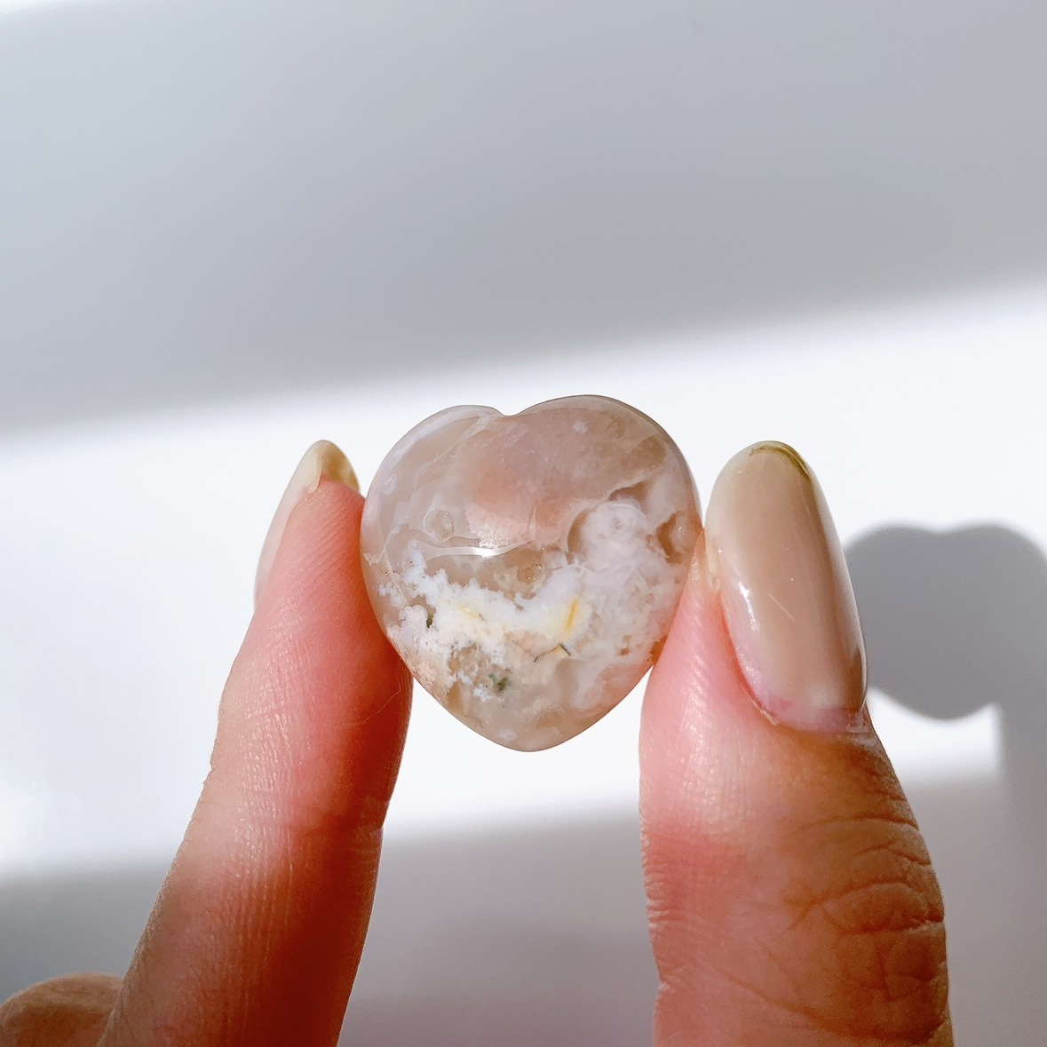 さくらアゲート ハート型 小