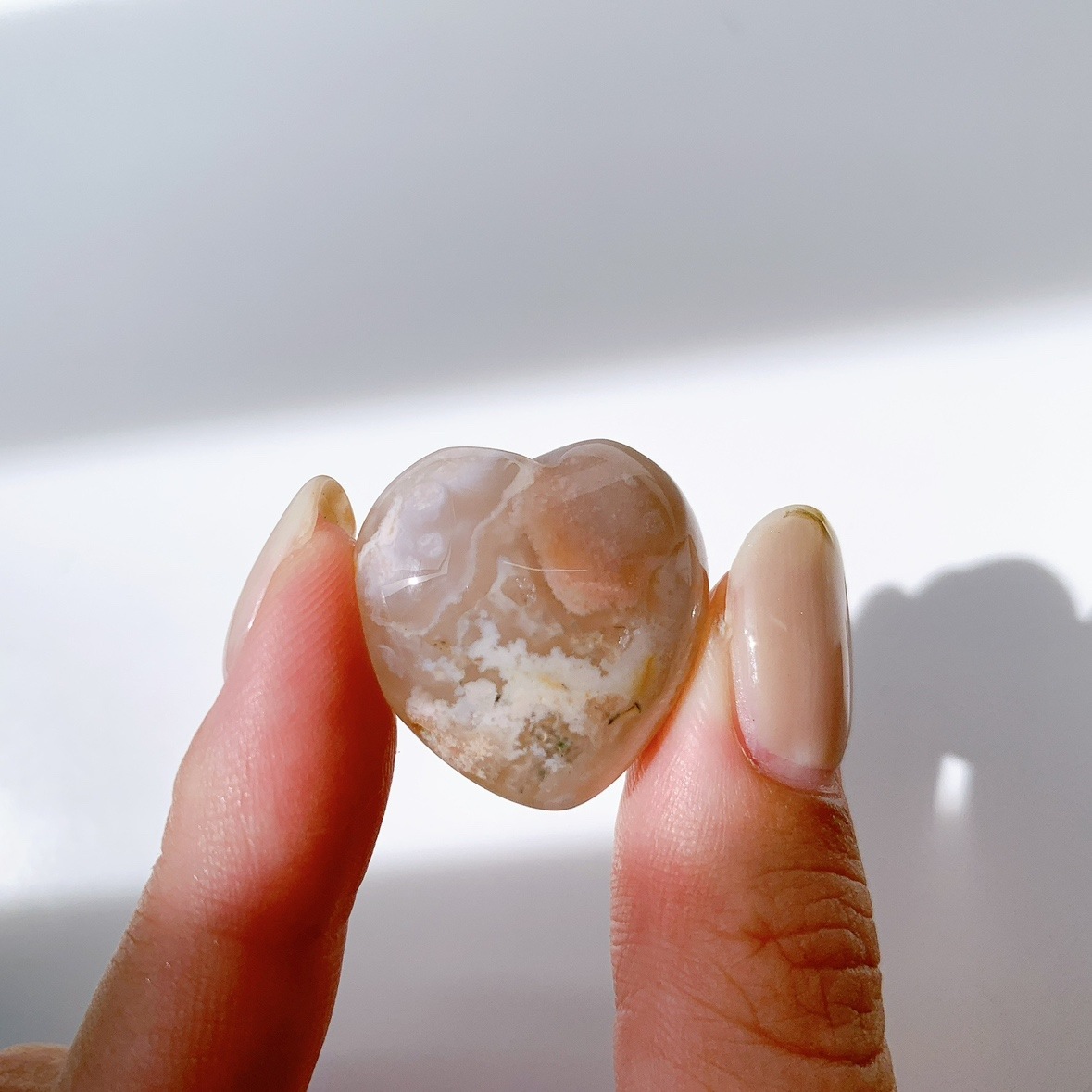 さくらアゲート ハート型 小