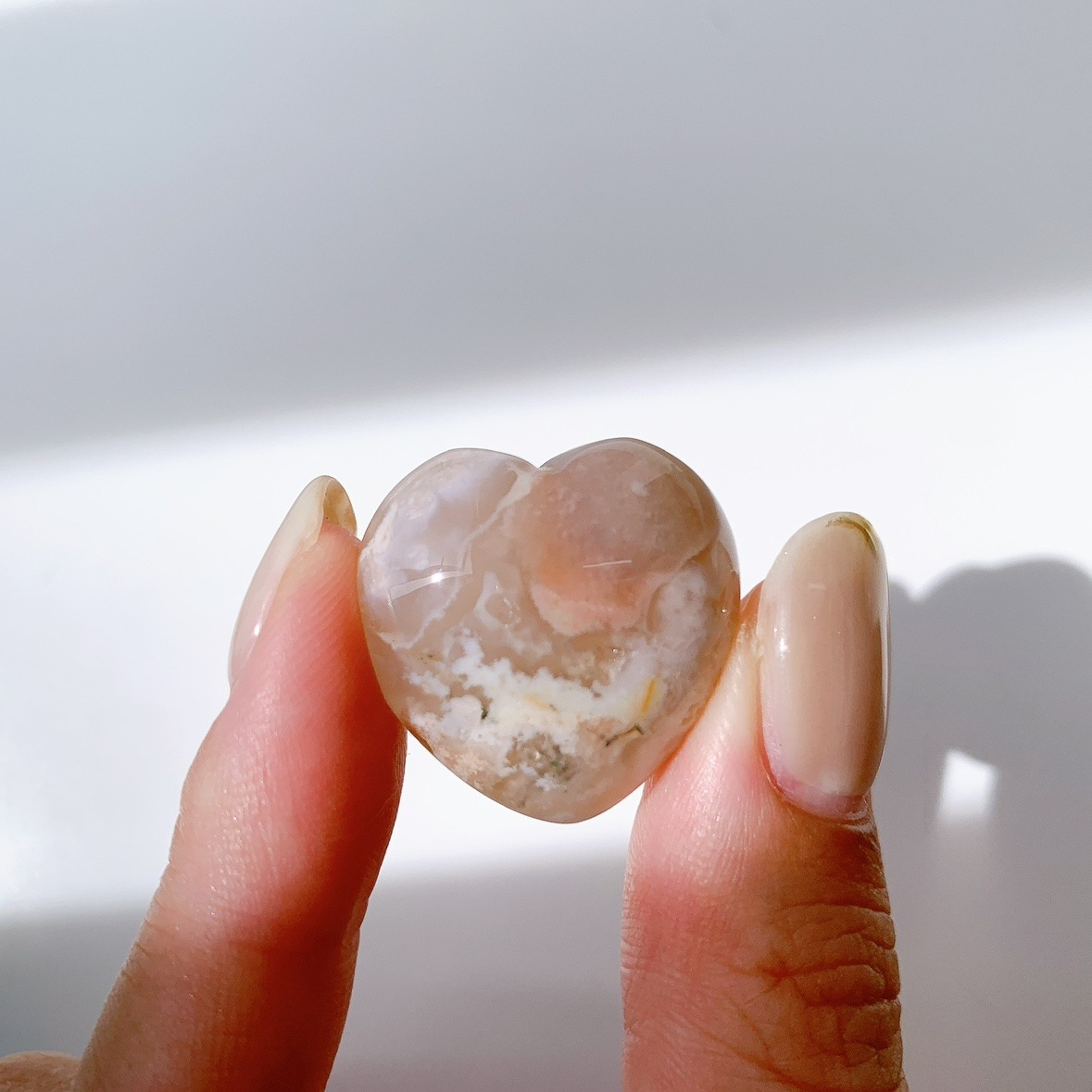 さくらアゲート ハート型 小