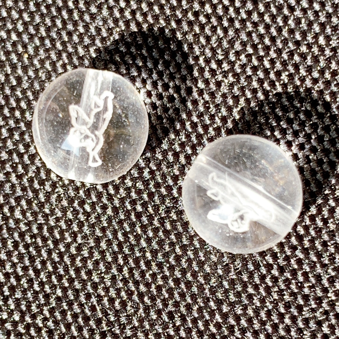 786B]水晶 ラッパ天使彫刻(8mm) | ビーズ | Crystals by Purely