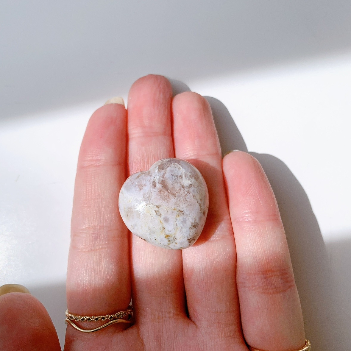 さくらアゲート ハート型 小