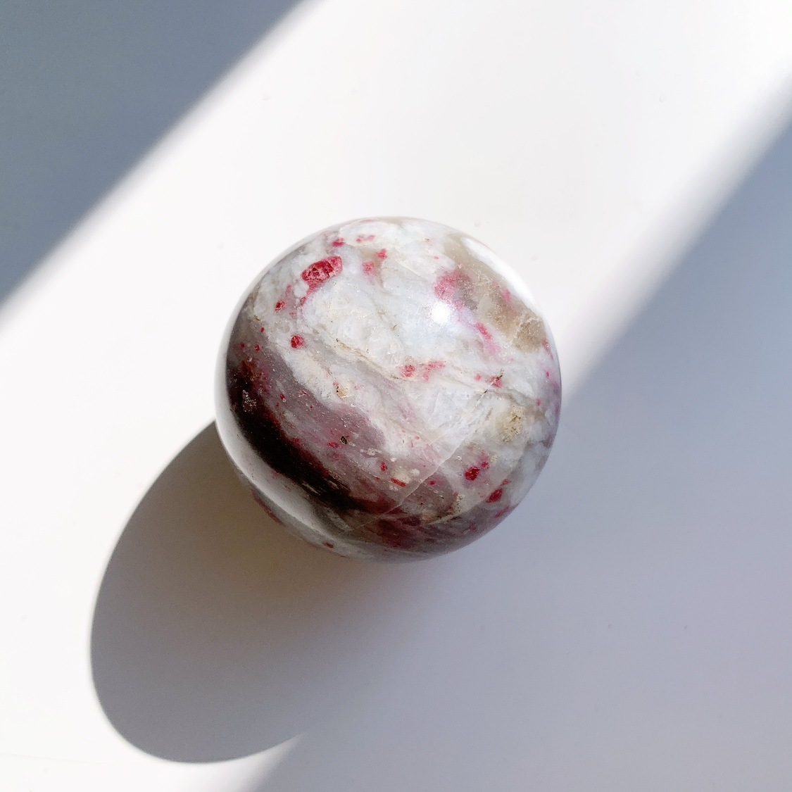 ピンクトルマリンinクォーツ 丸玉