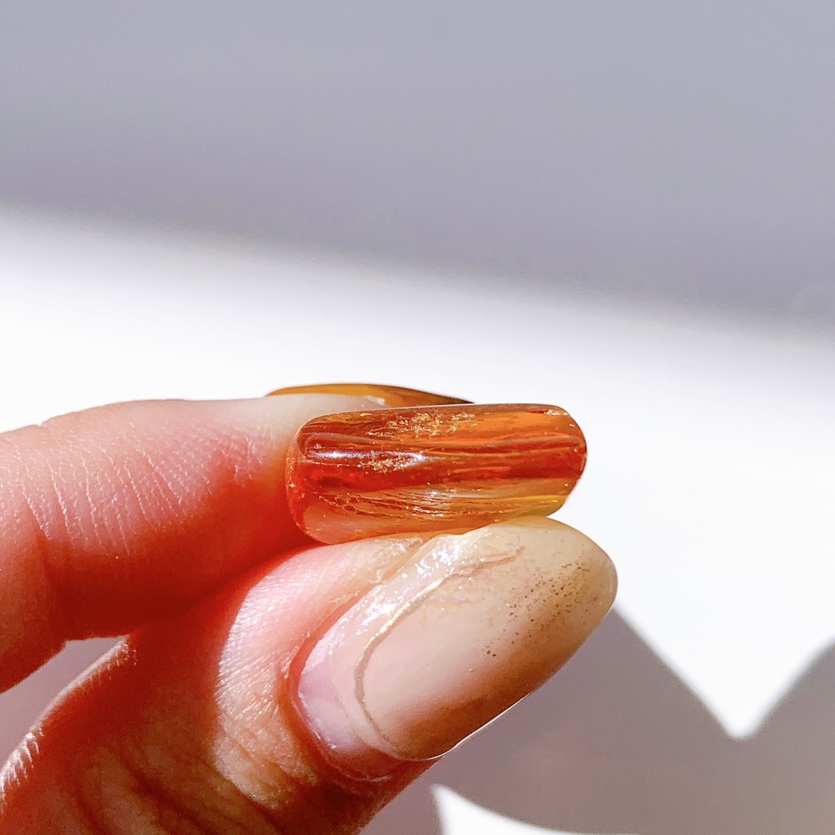 バルティックアンバー虫入り ポリッシュ