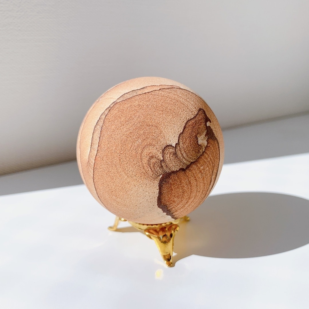 ピクチャーサンドストーン 丸玉 | スフィア（丸玉） | Crystals by Purely