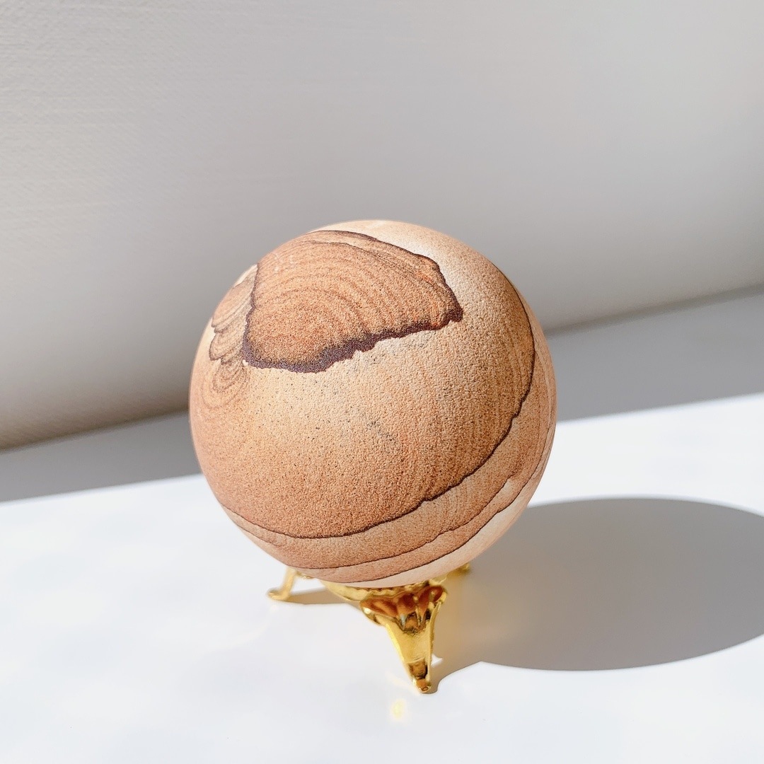 ピクチャーサンドストーン 丸玉 | スフィア（丸玉） | Crystals by Purely