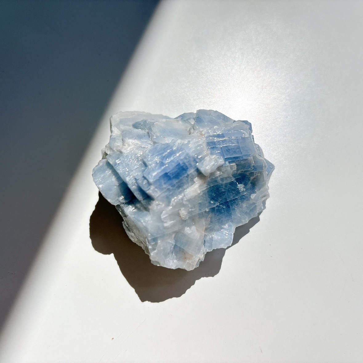 ★少量限定★集中力アップ☆【100g♢ミルキーブルーカルサイト原石さざれ】❤️ ブルーカルサイト 原石ブロック | 原石 | Crystals by Purely