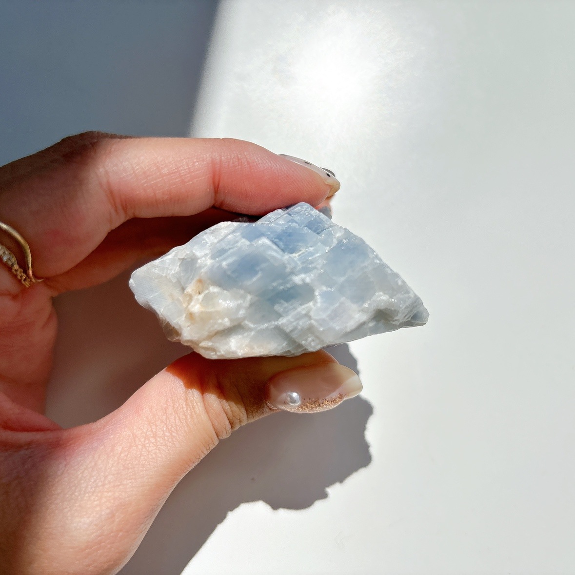 ブルーカルサイト 原石ブロック | 原石 | Crystals by Purely