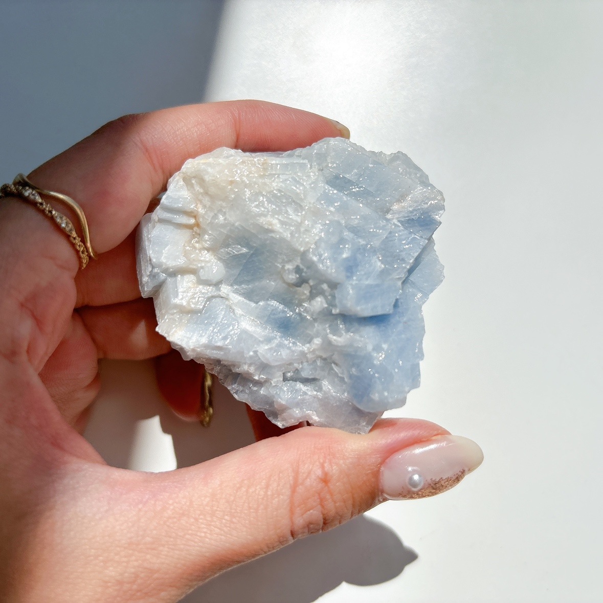 ブルーカルサイト 原石ブロック | 原石 | Crystals by Purely