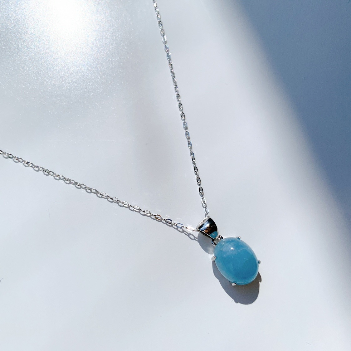 シルバーネックレス アクアマリン | アクセサリー | Crystals by
