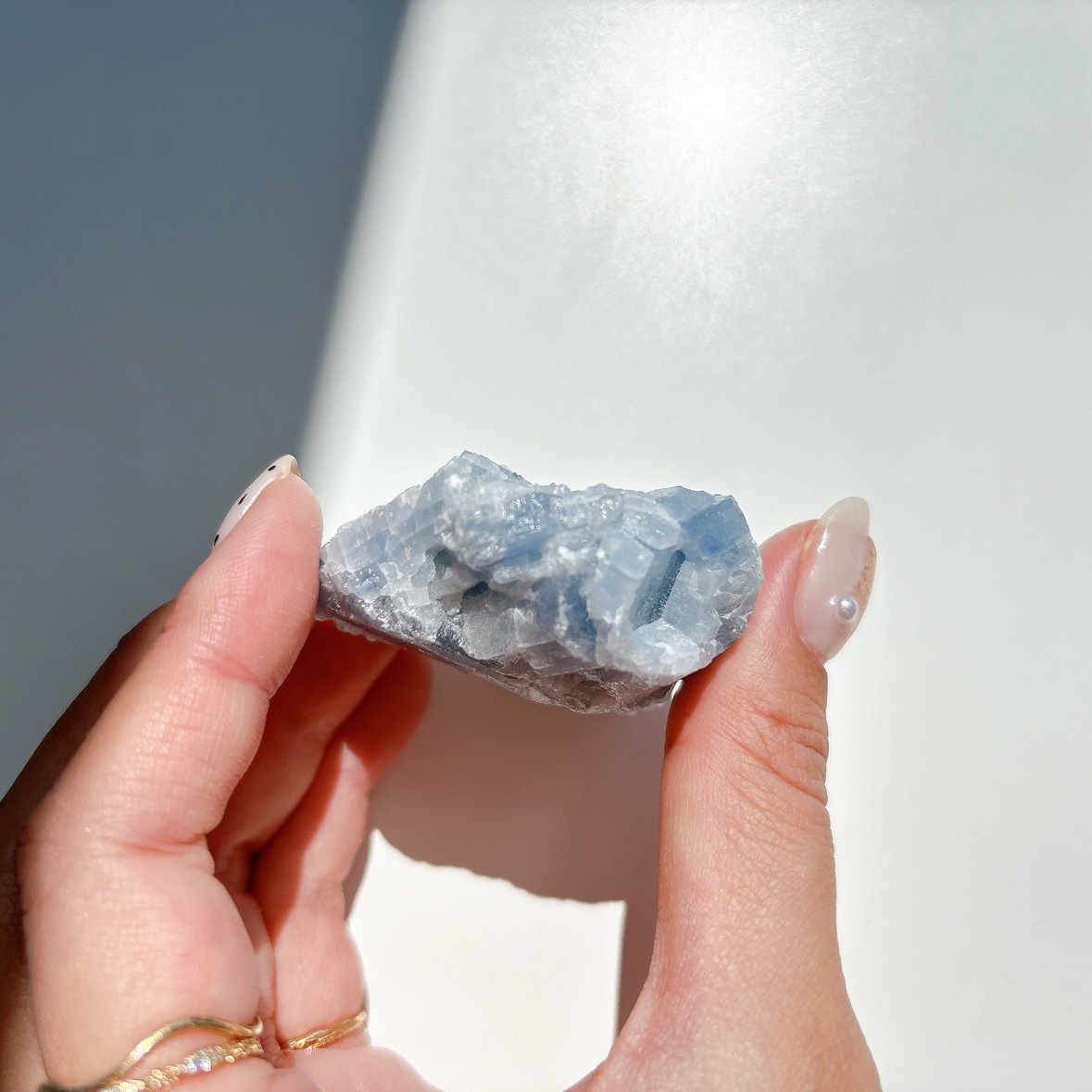 ブルーカルサイト 原石ブロック | 原石 | Crystals by Purely