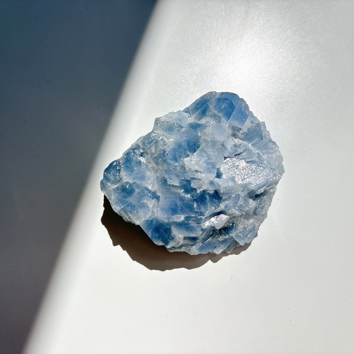 カルサイト 水晶 付 原石 ブルーカルサイト 原石ブロック | 原石 | Crystals by Purely