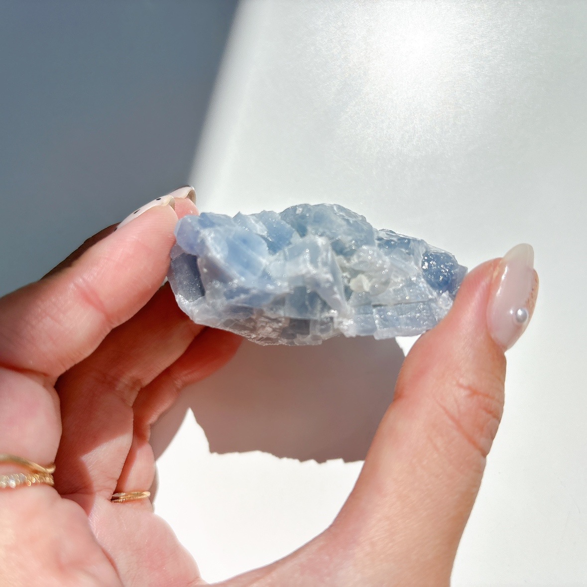 ブルーカルサイト 原石ブロック | 原石 | Crystals by Purely