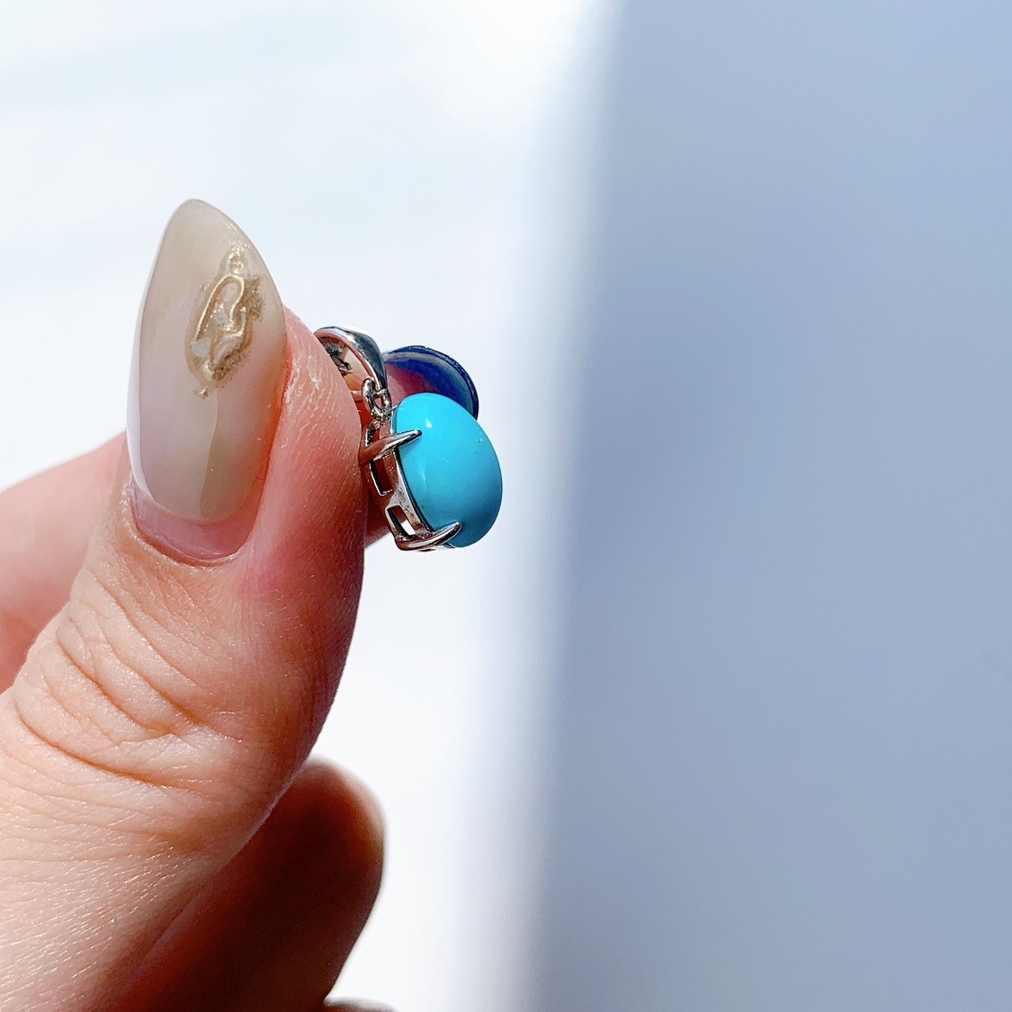 シルバーネックレス ターコイズ