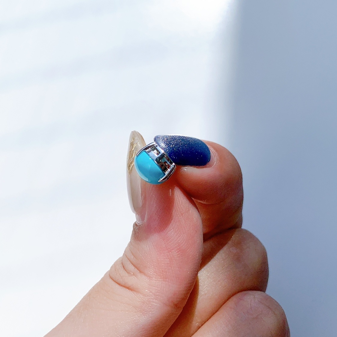 シルバーネックレス ターコイズ