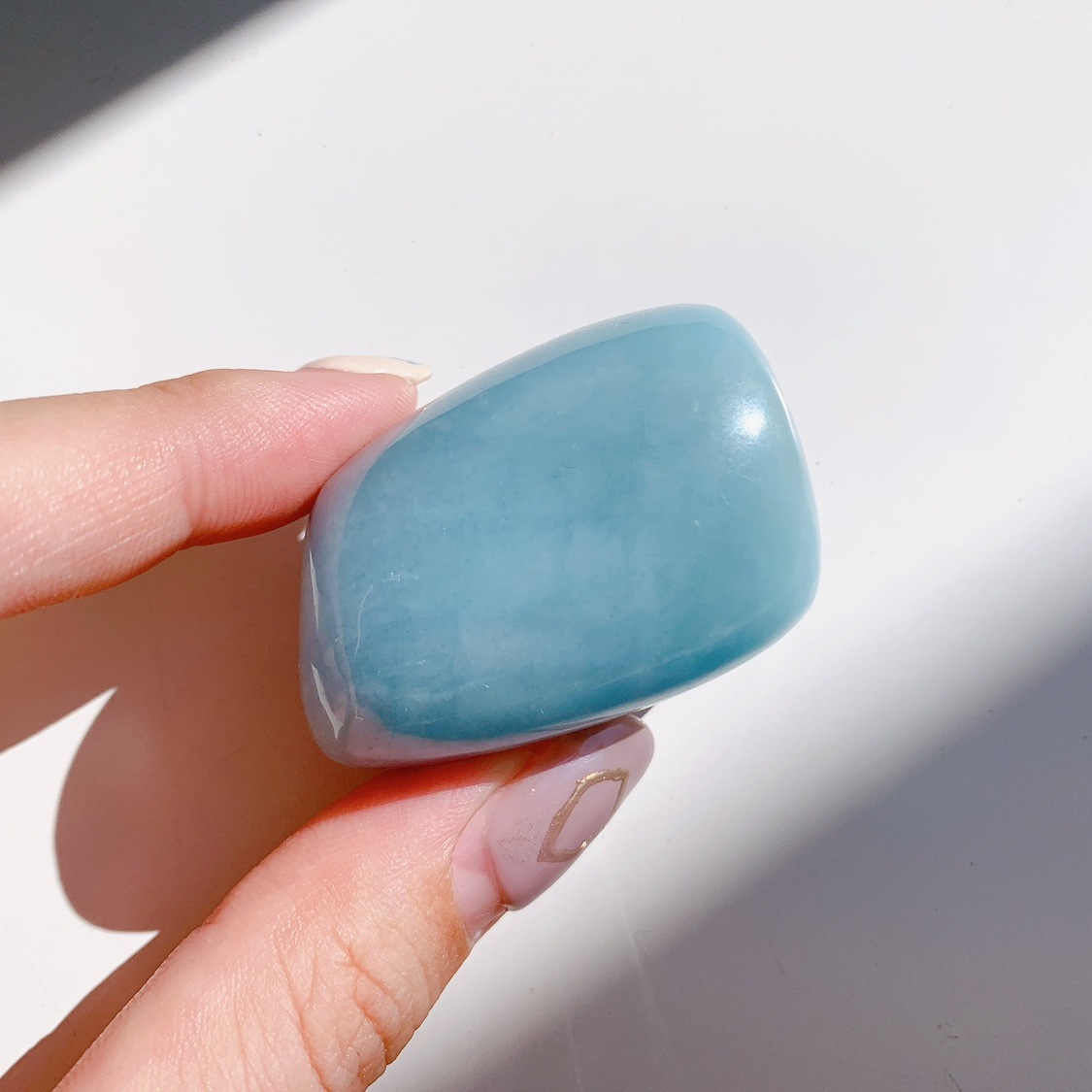 アクアマリンミニタンブルNo.2061 アクアマリン タンブル A | SAKURA STONE