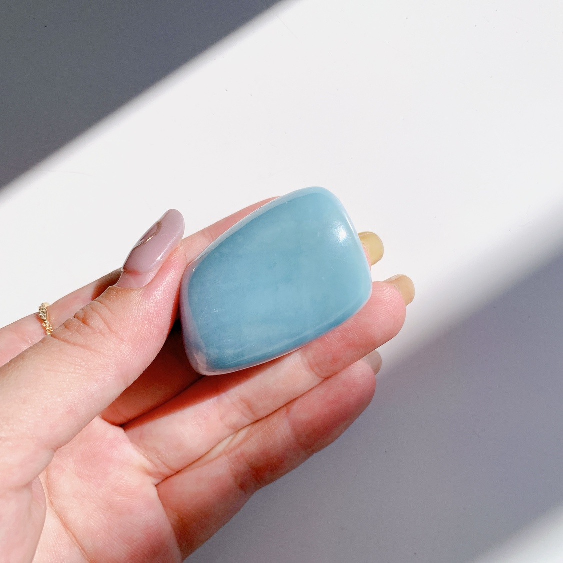 アクアマリン タンブル | 3月誕生石 | Crystals by Purely