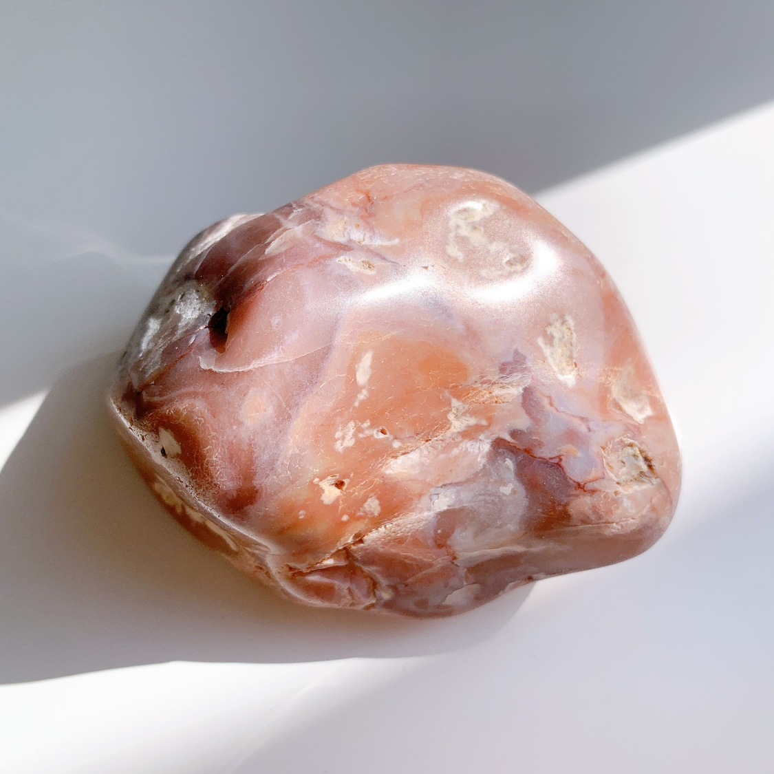 ピンクアゲート 大 原石ポリッシュ