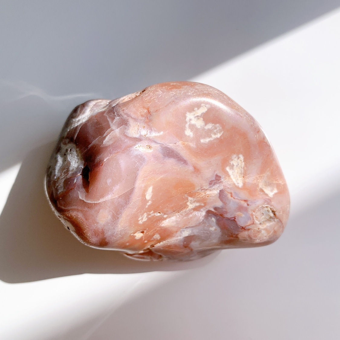 ピンクアゲート 大 原石ポリッシュ