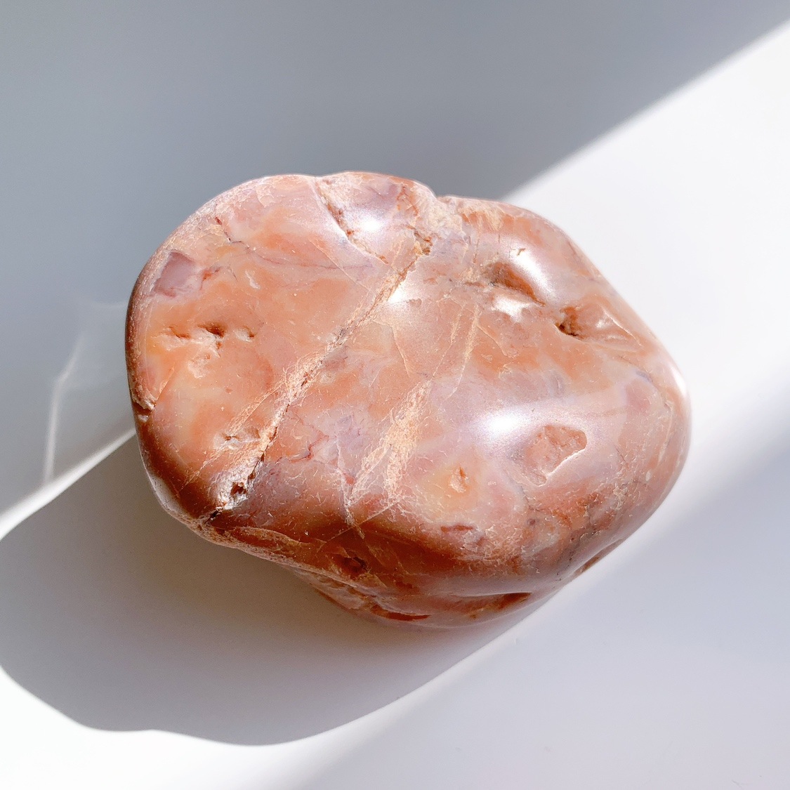 ピンクアゲート 大 原石ポリッシュ