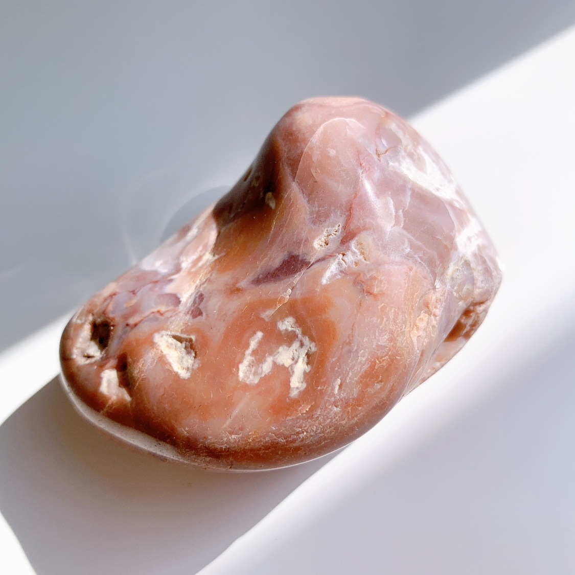 ピンクアゲート 大 原石ポリッシュ