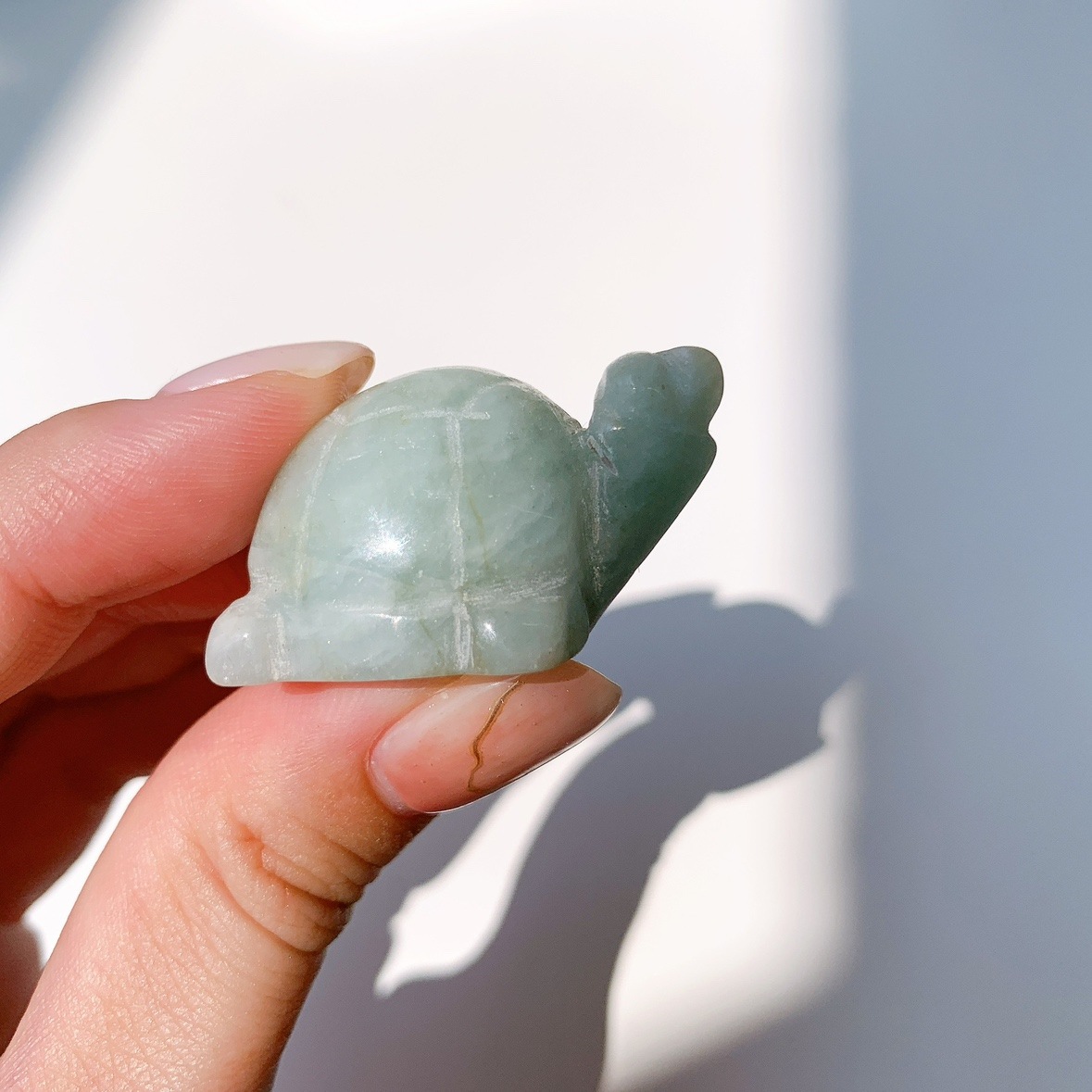 翡翠（ジェイダイト）カメ型 小