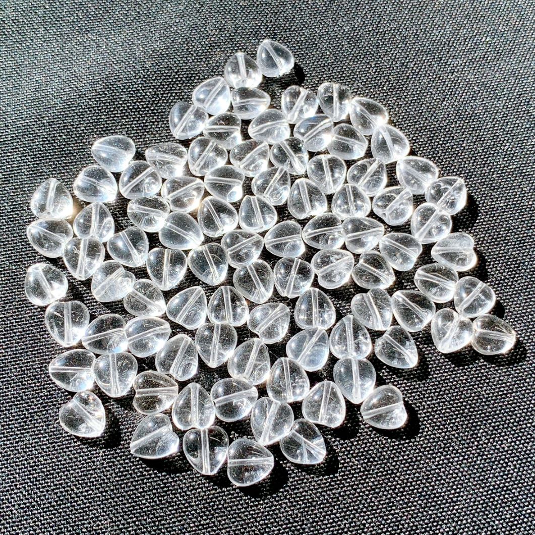 [320B]水晶 ハート型(8mm)