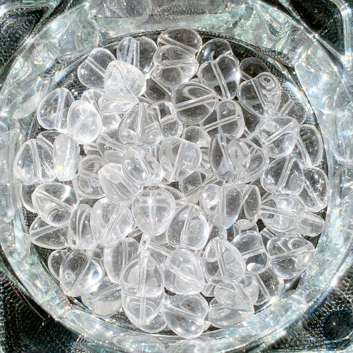 [320B]水晶 ハート型(8mm)