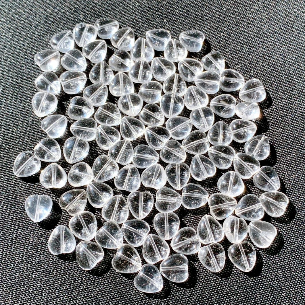 [321B]水晶 ハート型(10mm)