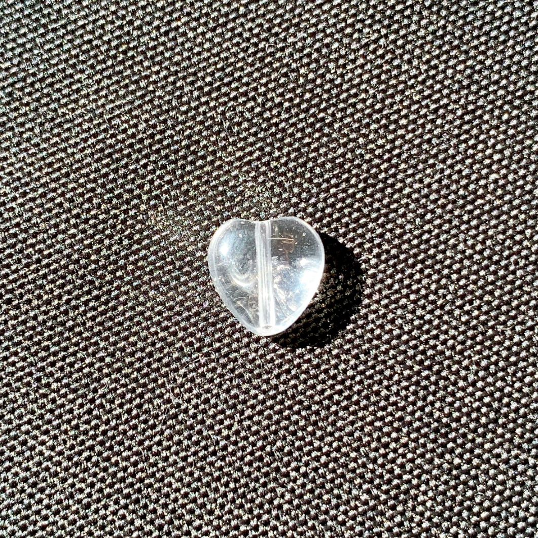 [321B]水晶 ハート型(10mm)