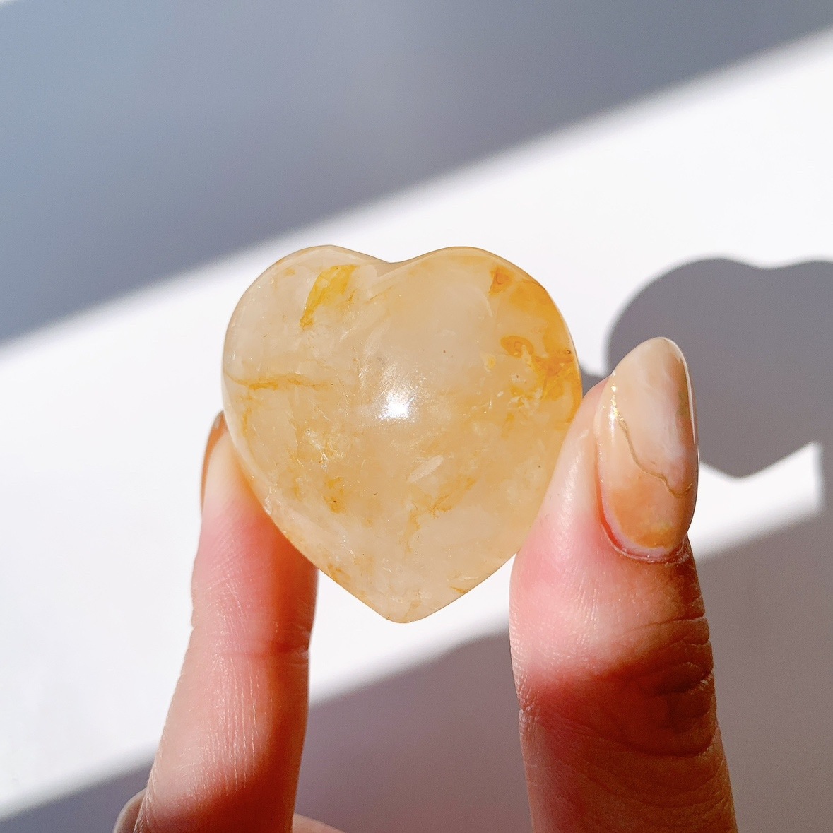 リモナイト水晶 ハート型