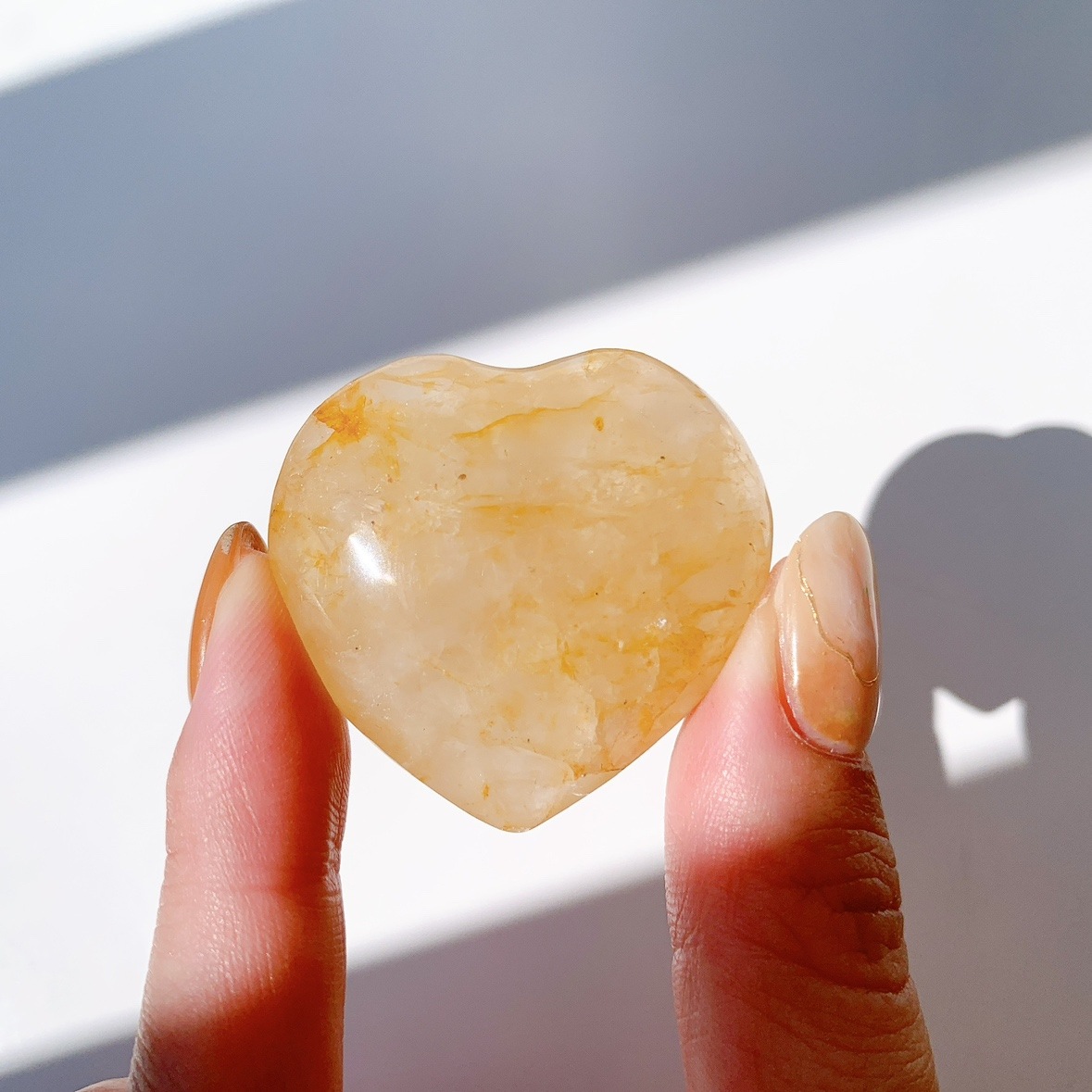 リモナイト水晶 ハート型