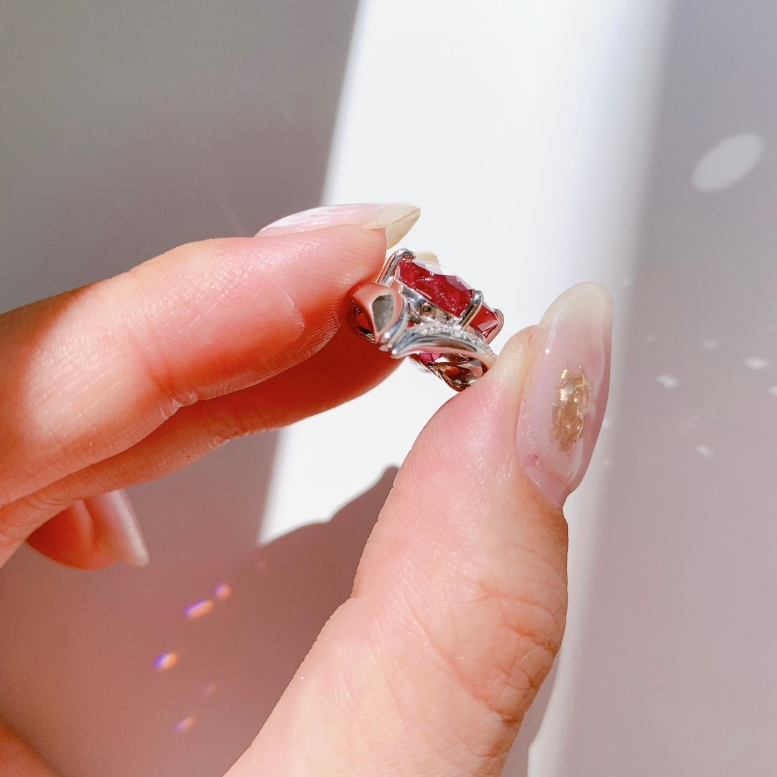 ピンクトルマリン ペンダントトップ(プラチナ)