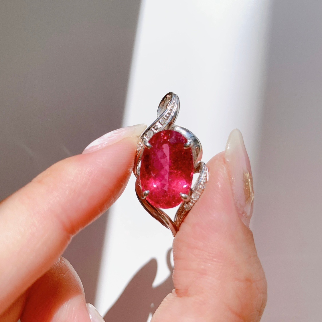 ピンクトルマリン ペンダントトップ(プラチナ)