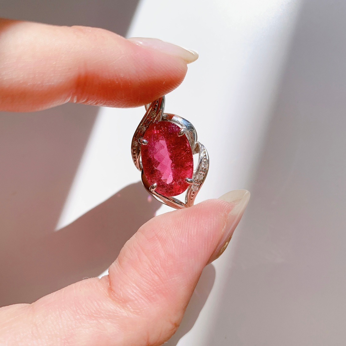 ピンクトルマリン ペンダントトップ(プラチナ)