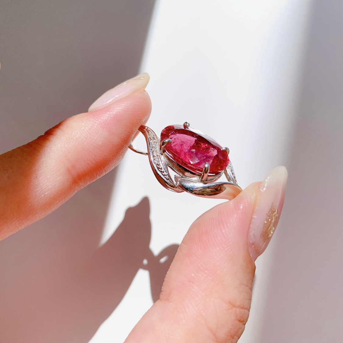 ピンクトルマリン ペンダントトップ(プラチナ)