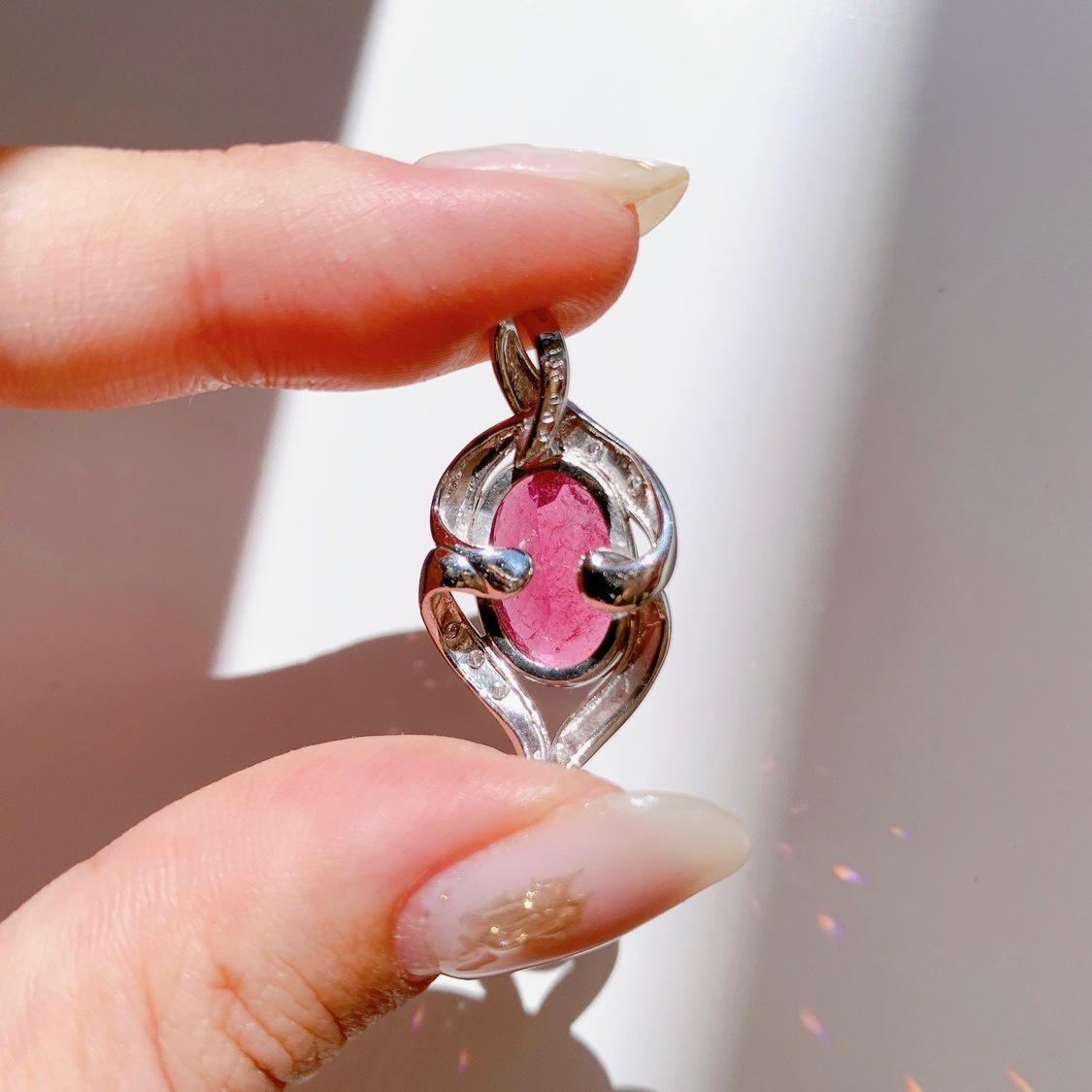 ピンクトルマリン ペンダントトップ(プラチナ)